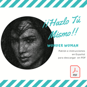 Wonder Woman Retrato Patrón con instrucciones