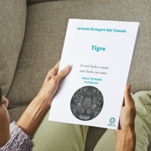 Tigre Patrón con retrato con instrucciones