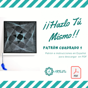 Cuadrado 1 Geométrico Patrón con instrucciones