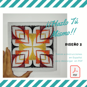 1 Diseño 3 Patrón geométrico con instrucciones
