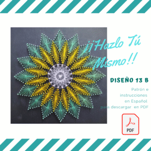 2 Diseño 13-B Patrón geométrico con instrucciones